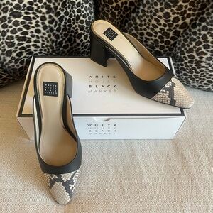 WHBM “Hallie” Cap Toe Mule